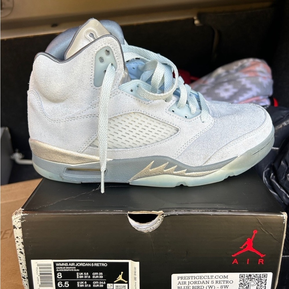 Womens Air Jordan 5 Retro ‘Blue Bird’